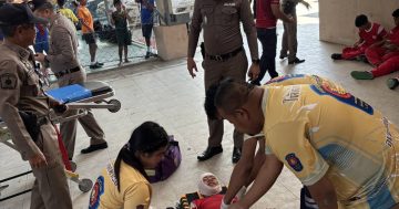 ประชาสัมพันธ์การป้องกันภัยอาชญากรรมทางเทคโนโลยีร่วมกันซักซ้อมแผนเผชิญเหตุเยาวชน นักศึกษาทะเลาะวิวาท ต่อเนื่องสถานพยาบาล การซักซ้อมในสถานการณ์จริงประชาสัมพันธ์การป้องกันภัยอาชญากรรมทางเทคโนโลยี