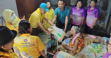 กิจกรรมส่งมอบของในโครงการระบบดูแลระยะยาวด้านสาธารณะสุขสำหรับผู้สูงอายุที่มีภาวะพึ่งพิง