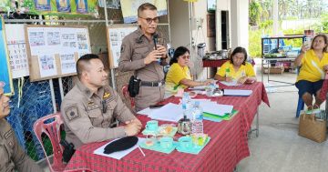 สถานีตำรวจภูธรชะเมา พร้อมด้วยภาคีเครือข่าย, เจ้าหน้าที่สาธารณะสุขจังหวัดนครศรีธรรมราช,เจ้าหน้าที่ฝ่ายปกครอง,ผู้ช่วยผู้ใหญ่บ้าน ม.11,จนท.รพ.สต.บ้านพังสิงห์,จนท.อสม. ตรวจปัสสาวะนักศึกษาวิทยาลัยนาฏศิลปนครศรีธรรมราช