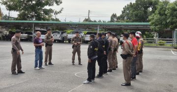 ซักซ้อมแผนเผชิญเหตุชิงทรัพย์ หน้าเซเว่นฯ สาขาปั้มน้ำมันสนองผล