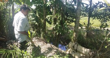 ร้อยเวร สภ.ชะเมา ออกตรวจสอบที่เกิดเหตุ ลักปั้มน้ำ