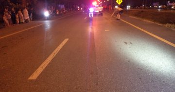 ตรวจสอบที่เกิดเหตุ อุบัติเหตุ รถยนต์กะบะ กับรถ จยย. มีผู้เสียชีวิต